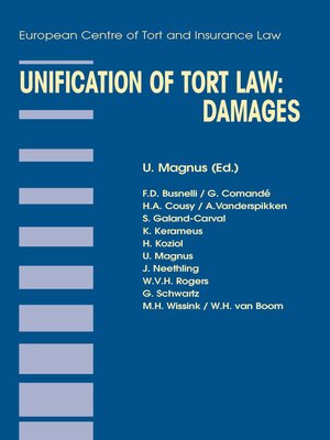 cover image of Unification of Tort Law